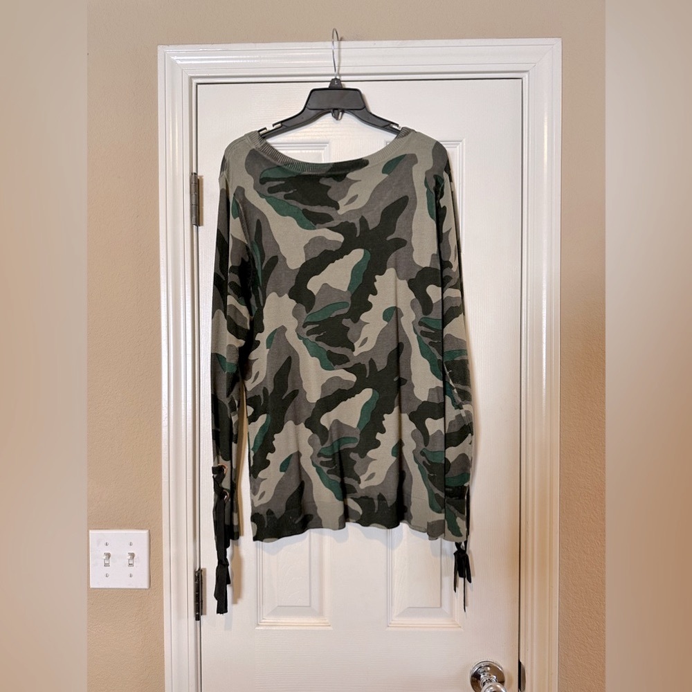 INC Macys brand camo sweater